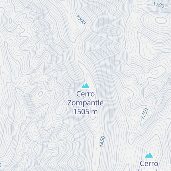 Map of Cerro Zompantle
