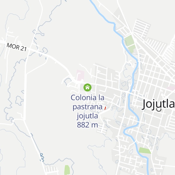 Map of Colonia la pastrana jojutla