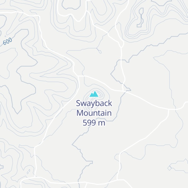 Map of Swayback Mountain