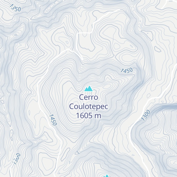 Map of Cerro Coulotepec