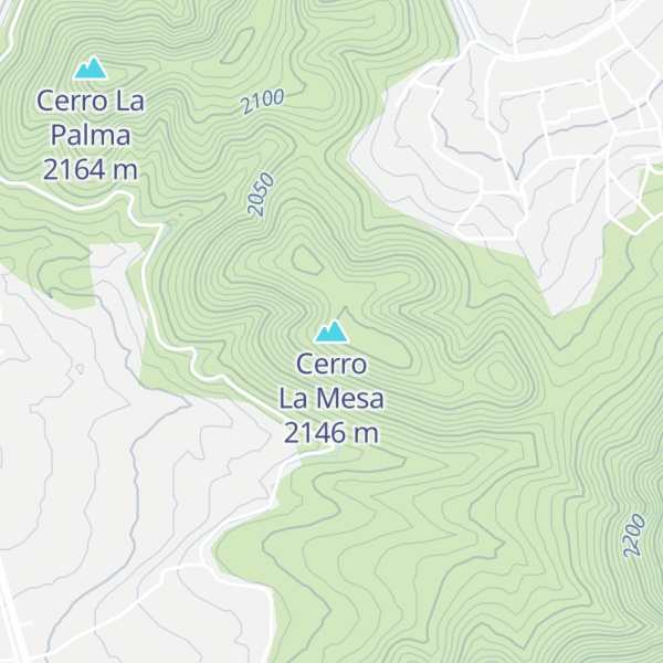 Map of Cerro La Mesa