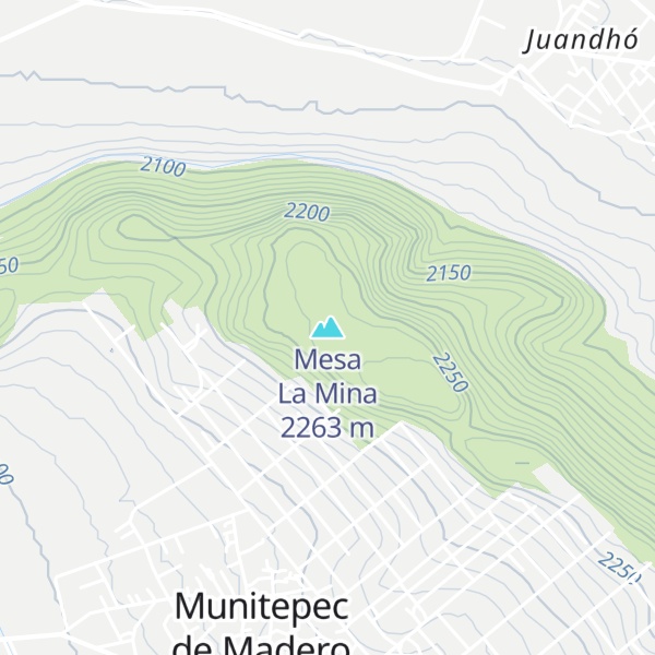 Map of Mesa La Mina