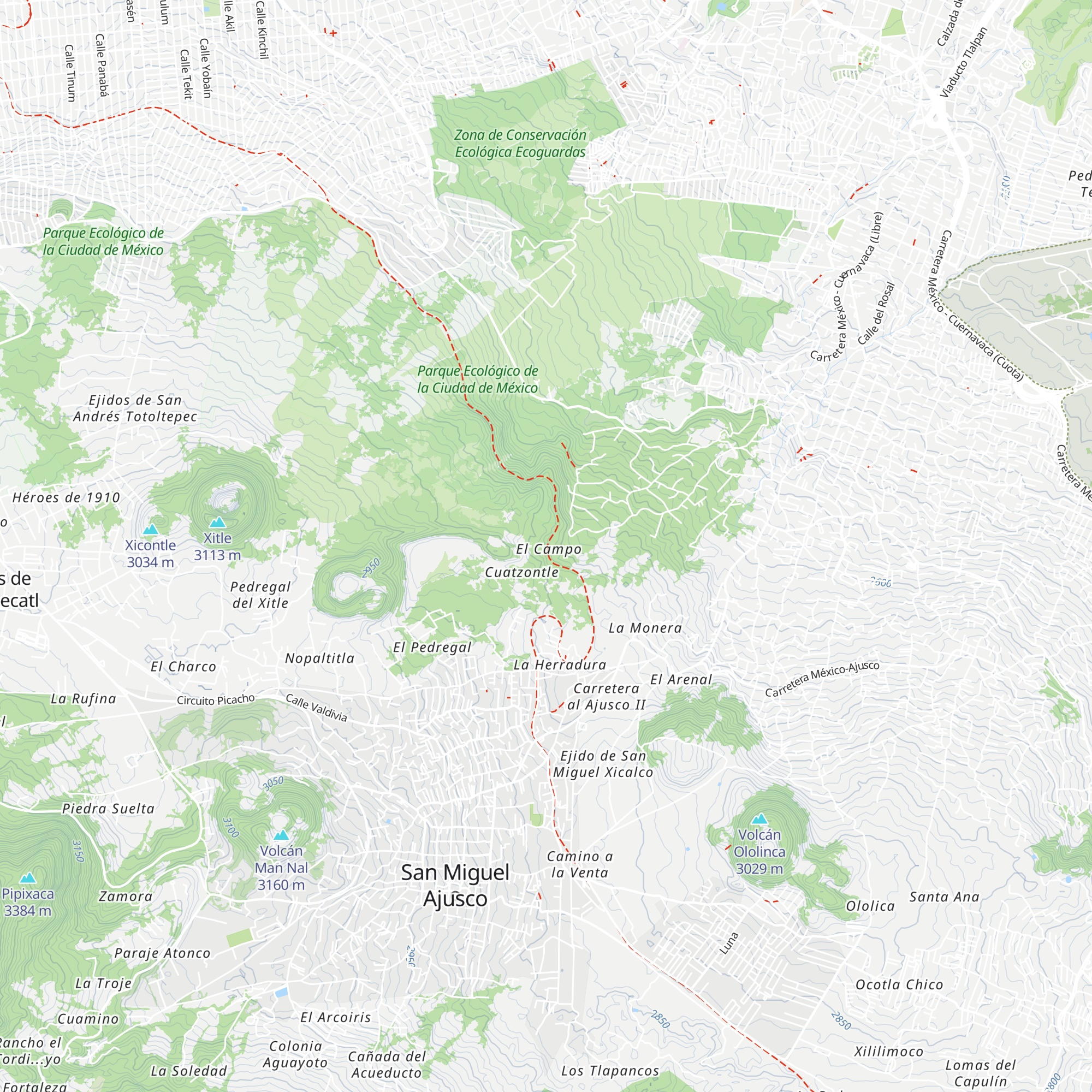 Cabaña el Encino map