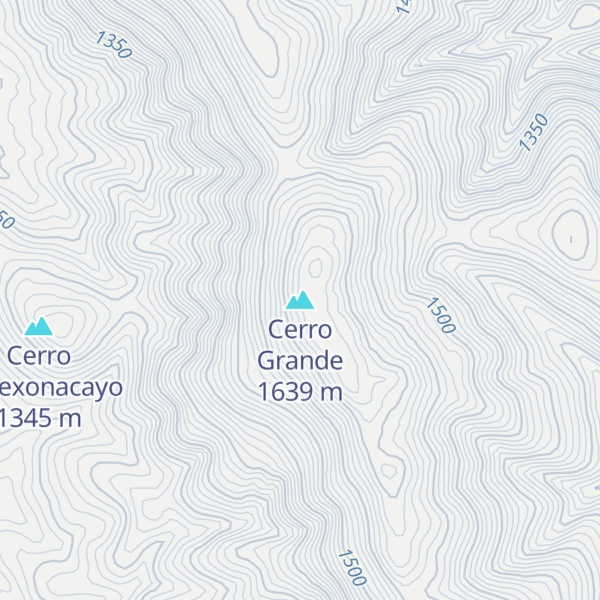 Map of Cerro Grande