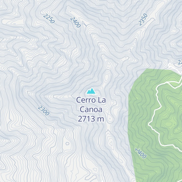Map of Cerro La Canoa