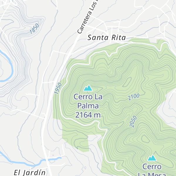 Map of Cerro La Palma