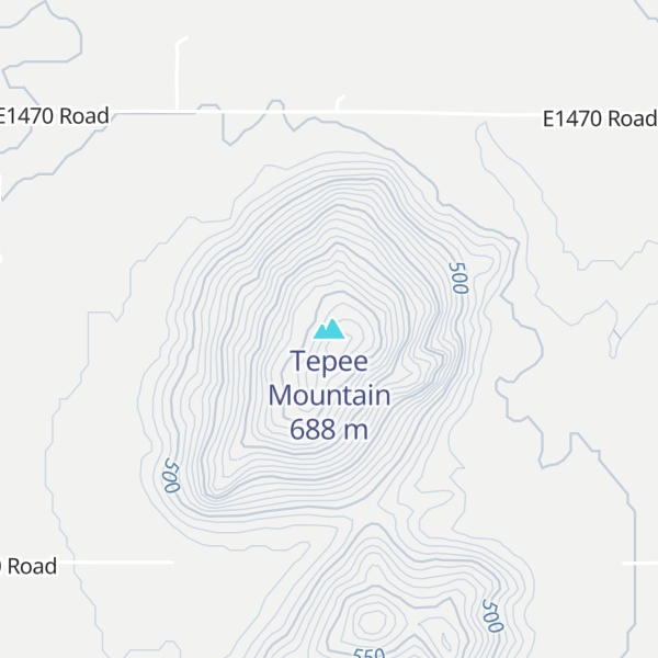 Map of Tepee Mountain
