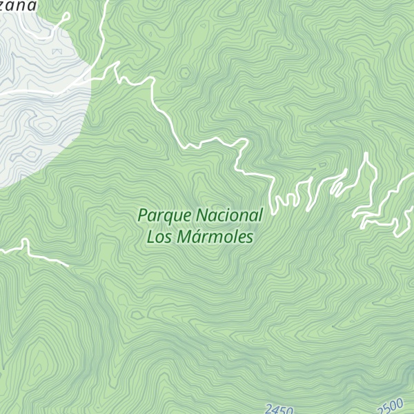 Map of Cerro El Pilon
