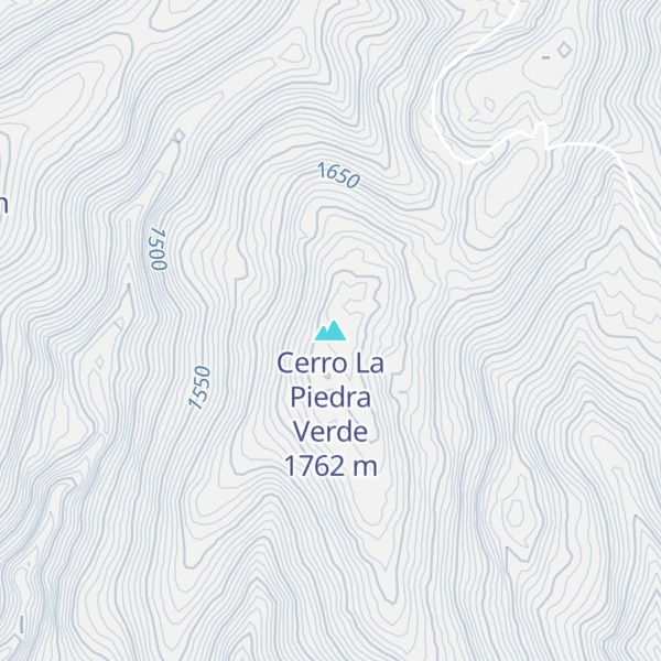 Map of Cerro La Piedra Verde