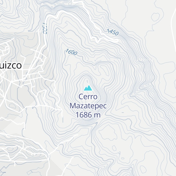 Map of Cerro Mazatepec