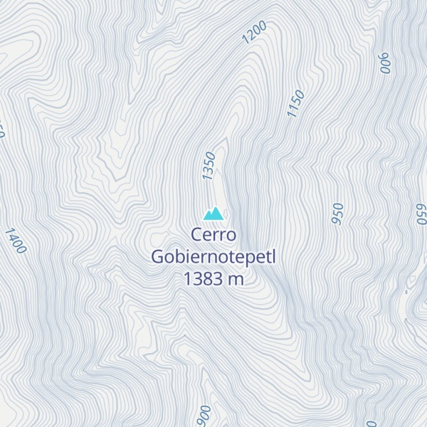 Map of Cerro Gobiernotepetl