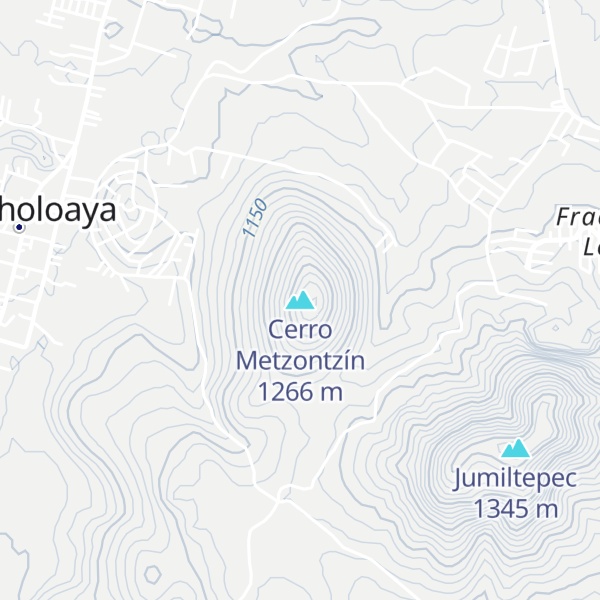 Map of Cerro Metzontzín