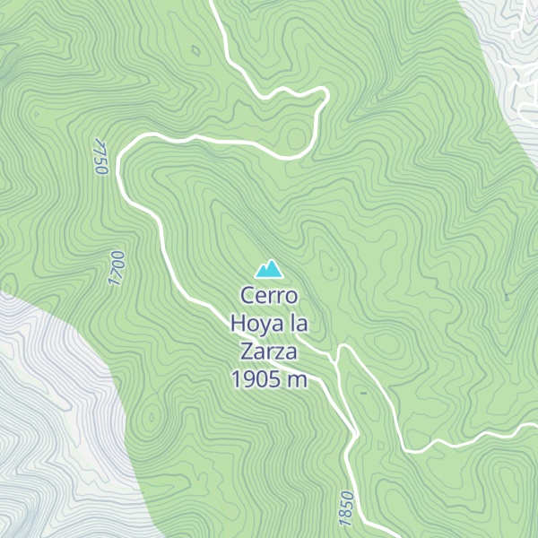 Map of Cerro Hoya la Zarza