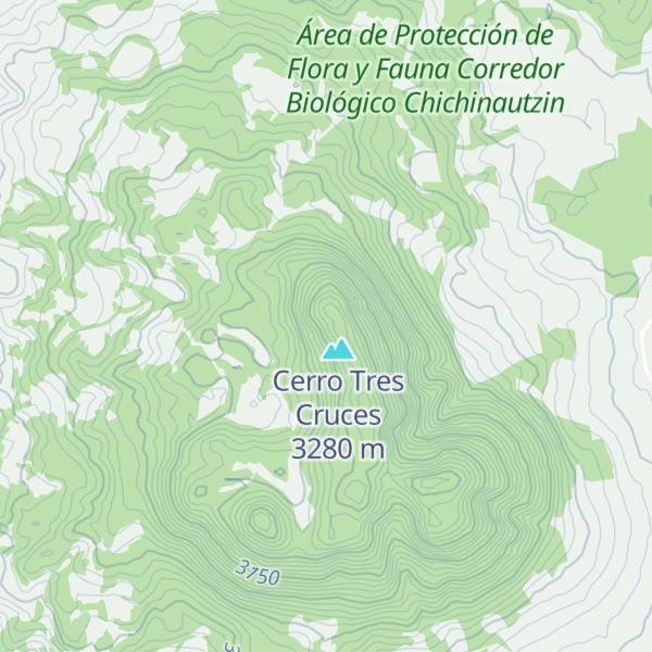 Map of Cerro Tres Marías