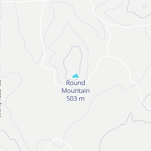 Map of Round Mountain