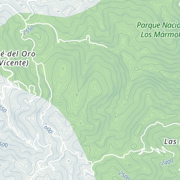 Map of Cerro Don Diego