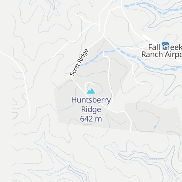 Map of Huntsberry Ridge