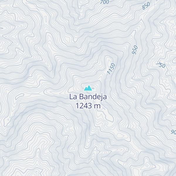 Map of La Bandeja