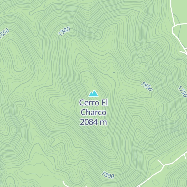 Map of Cerro El Charco