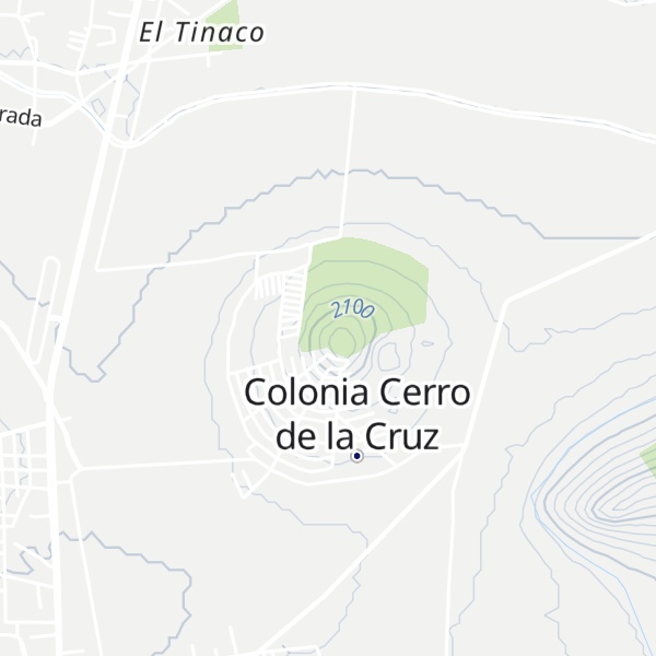 Map of Cerro La Cruz