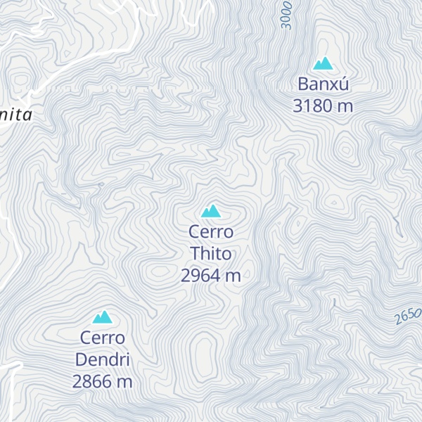 Map of Cerro Thito