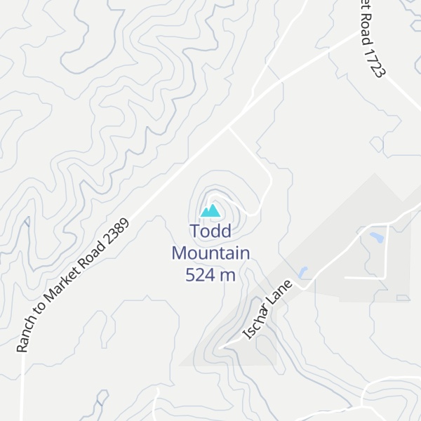 Map of Todd Mountain