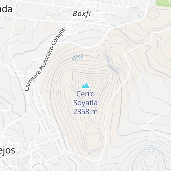 Map of Cerro Soyatla