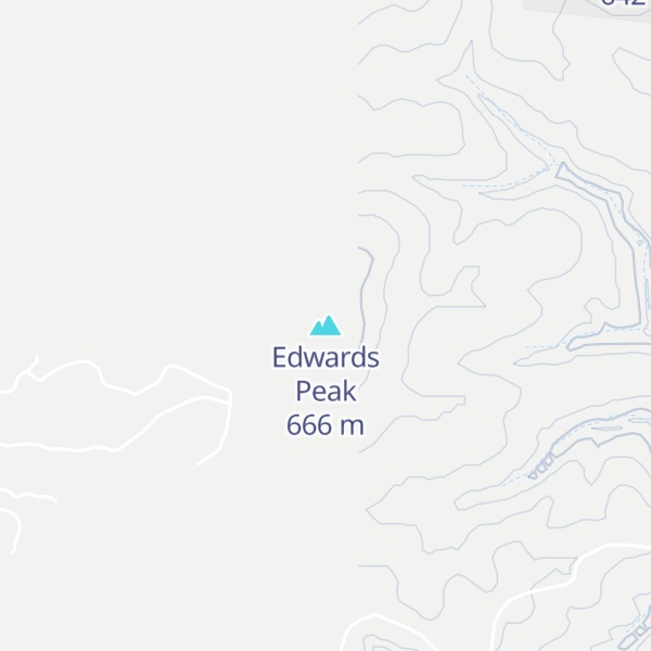 Map of Edwards Peak