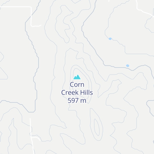 Map of Corn Creek Hills