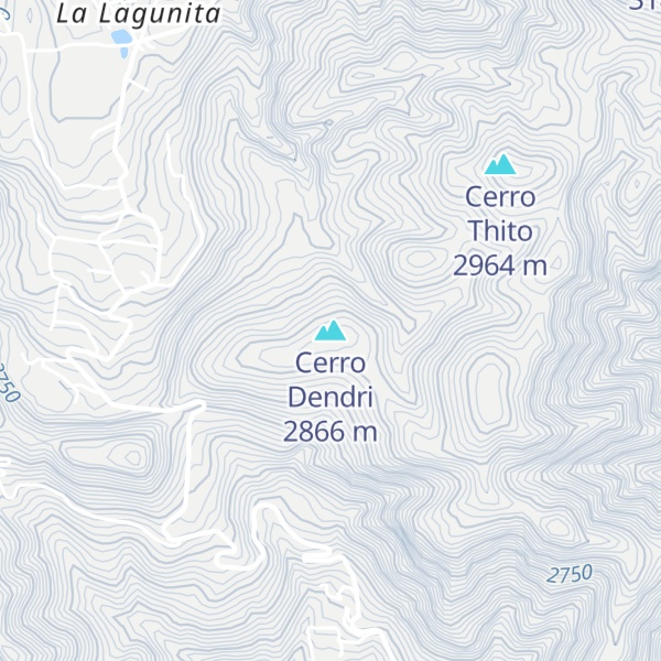 Map of Cerro Dendri
