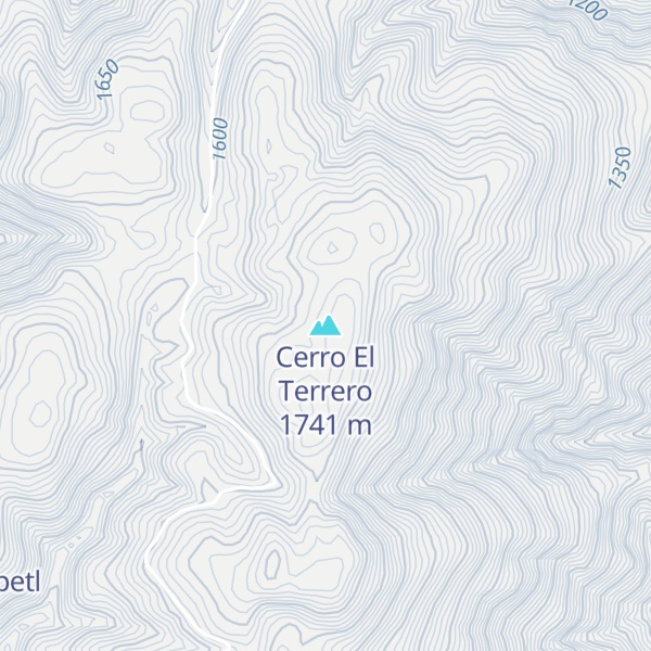 Map of Cerro El Terrero