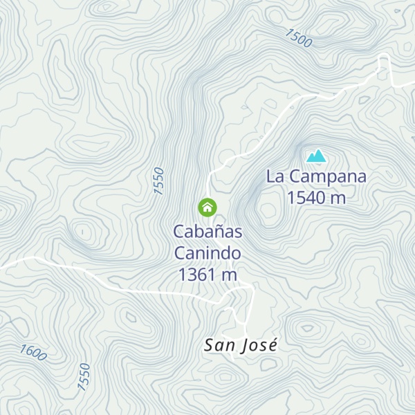 Map of Cabañas Canindo