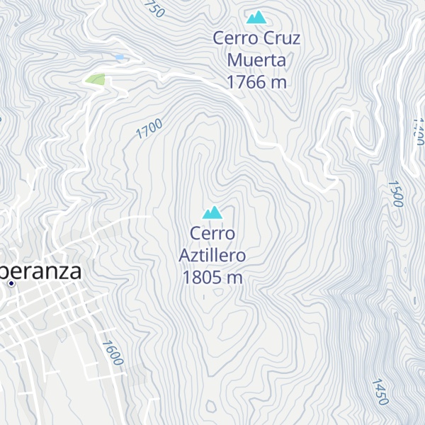 Map of Cerro Aztillero