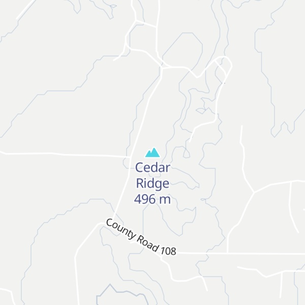 Map of Cedar Ridge
