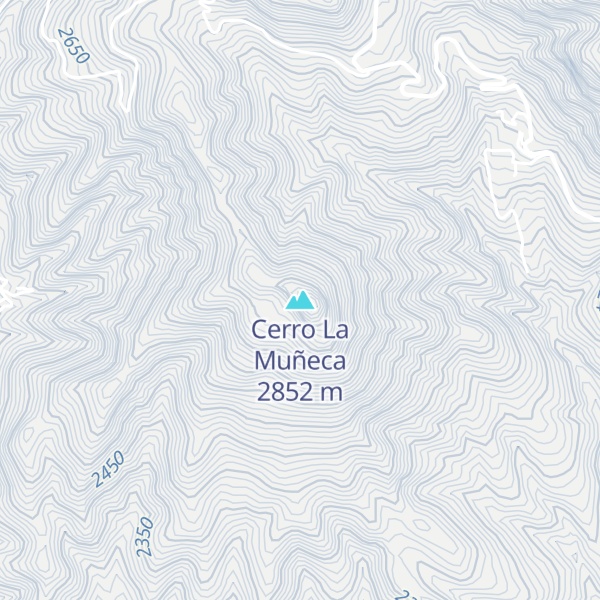 Map of Cerro La Muñeca