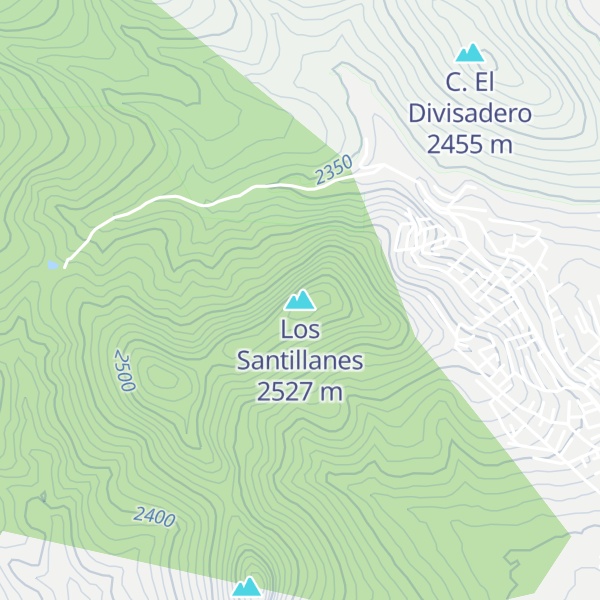Map of Los Santillanes