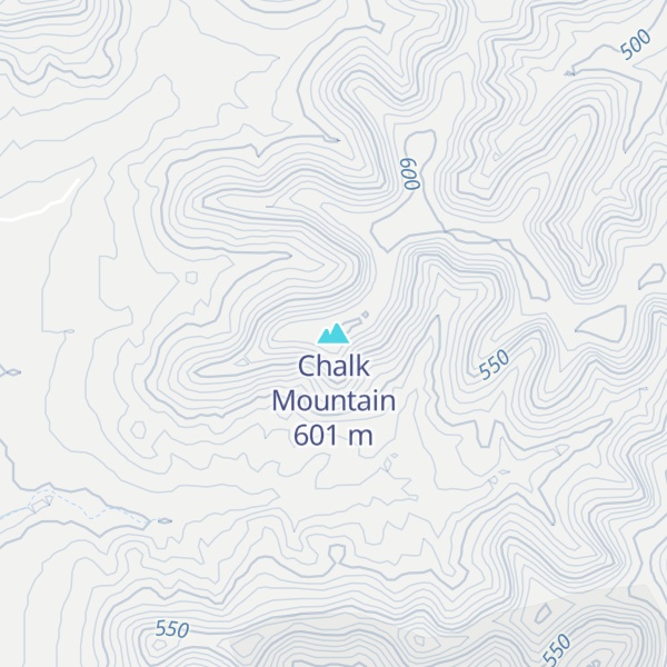 Map of Chalk Mountain