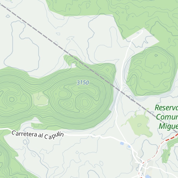 Map of Volcán el Cajete