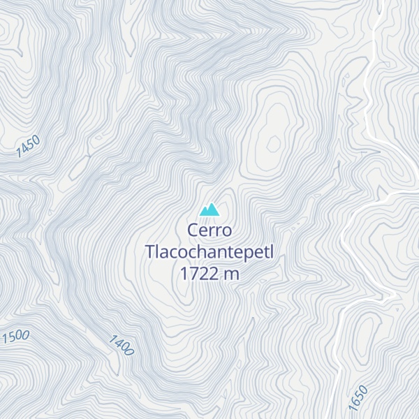 Map of Cerro Tlacochantepetl