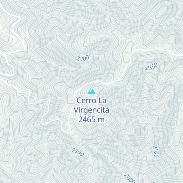 Map of Cerro La Virgencita