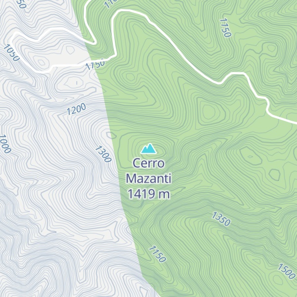 Map of Cerro Mazanti