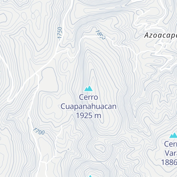Map of Cerro Cuapanahuacan