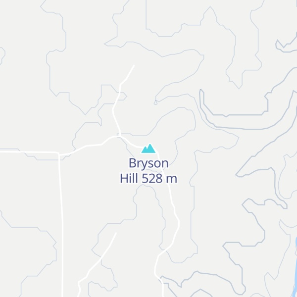 Map of Bryson Hill