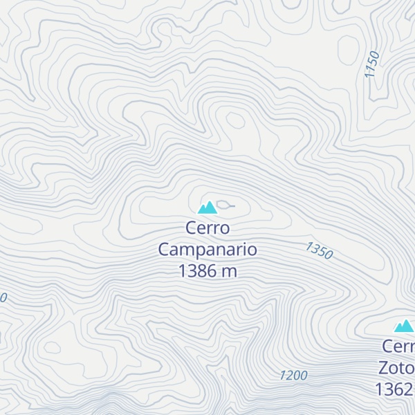 Map of Cerro Campanario