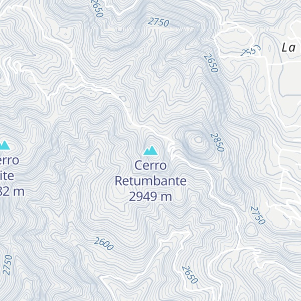 Map of Cerro Retumbante