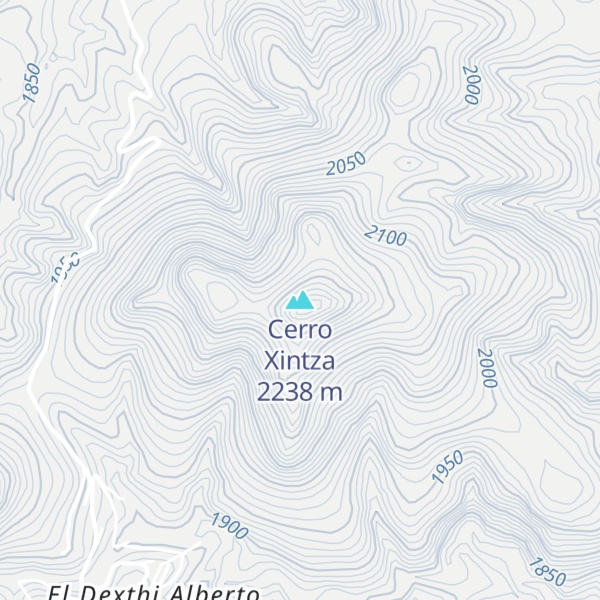 Map of Cerro Xintza