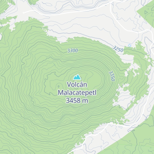 Map of Volcán Malacatepetl