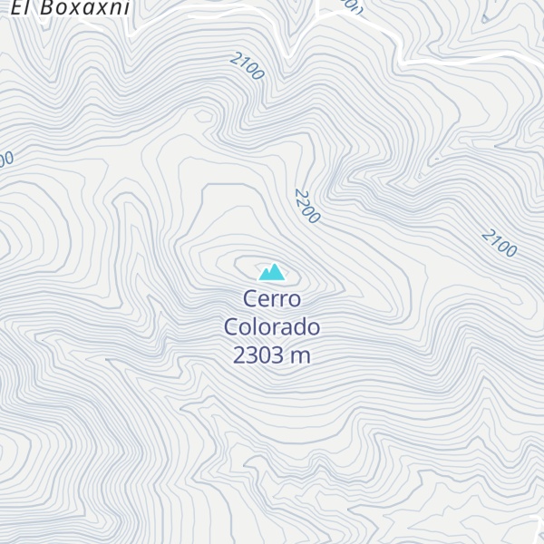 Map of Cerro Colorado