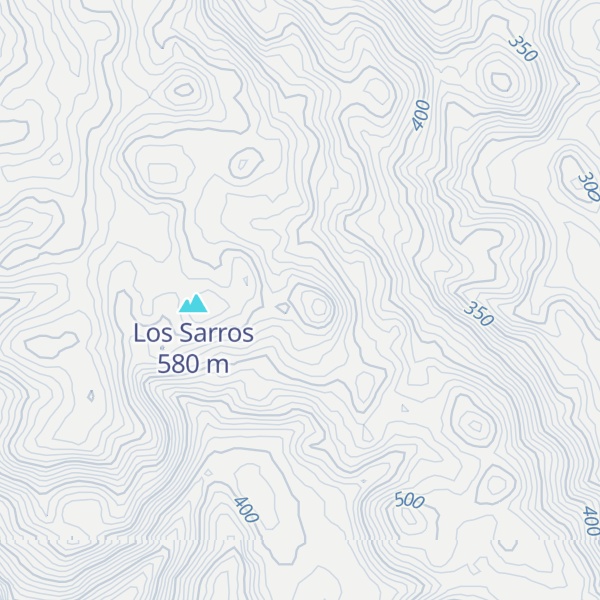 Map of Cerro Los Zarros