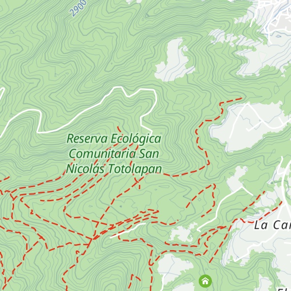 Map of Las Canoas